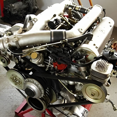 Motorinstandsetzung eines Mercedes 600 1