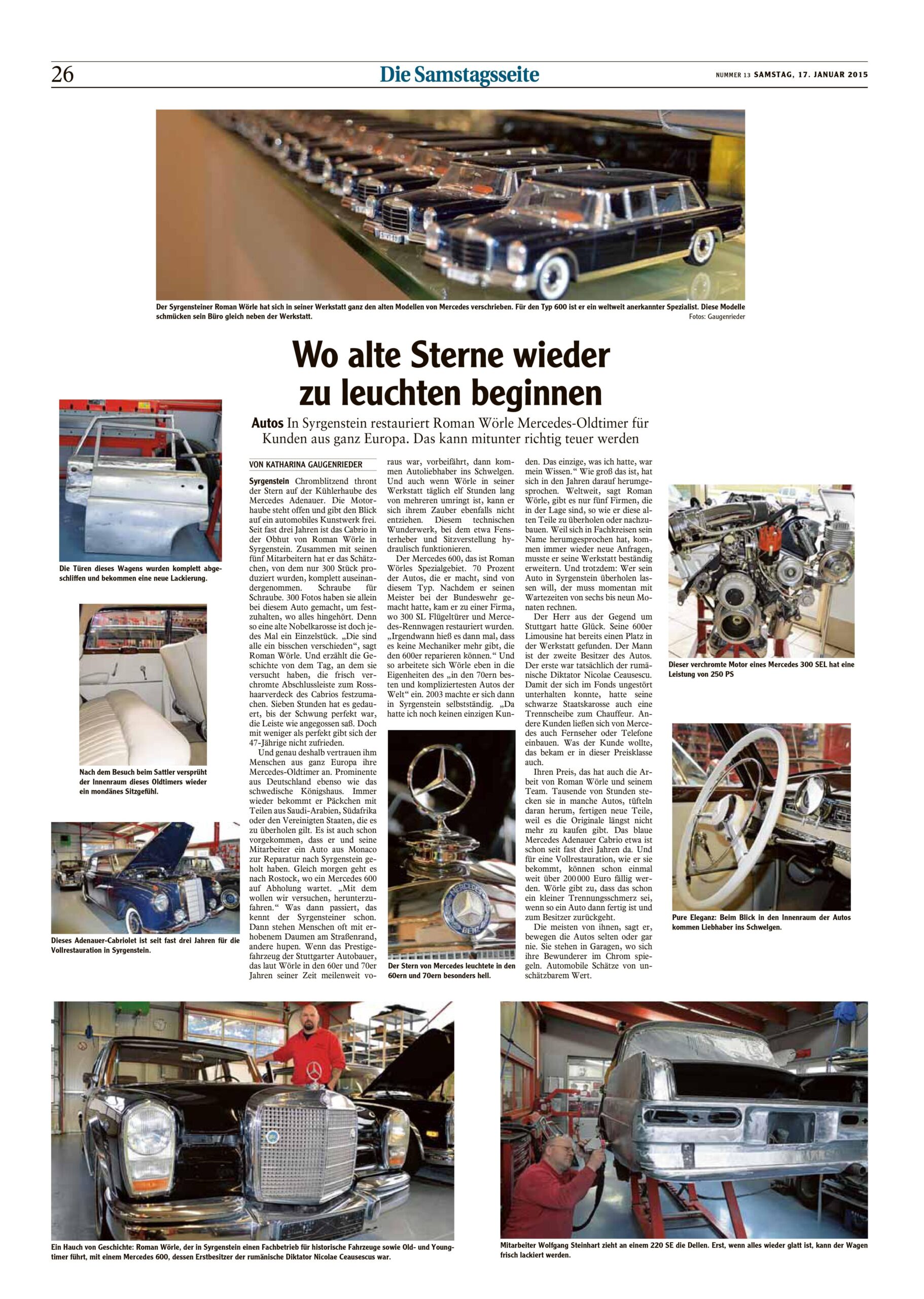 Beitrag in der Donau Zeitung 1