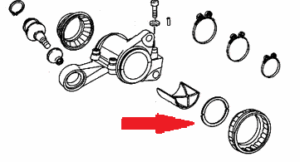 Ring half, brake hold-down 3.2 mm
